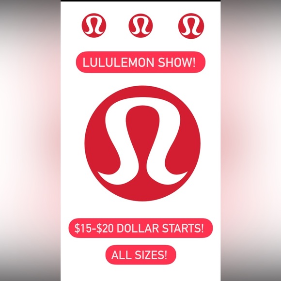 LULULEMON $15-$20 DOLLAR START LIVE LISTING
